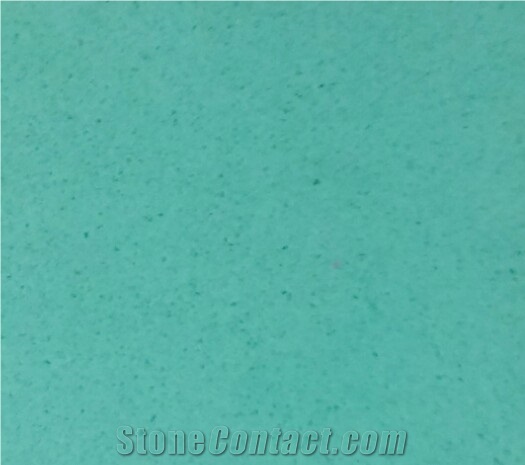 Crystal Aqua, Green Quartz Stone Tiles & Slabs, Engineered Stone, Terrazzo