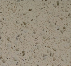Galaxy Gold Quartz Stone Tiles & Slabs, Grey Engineered Stone, Terrazzo