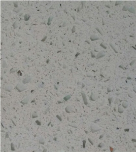 Galaxy White Quartz Stone Tiles & Slabs, Grey Engineered Stone, Terrazzo, Floor Tiles, Wall Tiles
