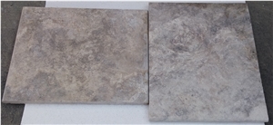 Silver Travertine Tiles, Grey Travertine Floor Tiles, Wall Tiles