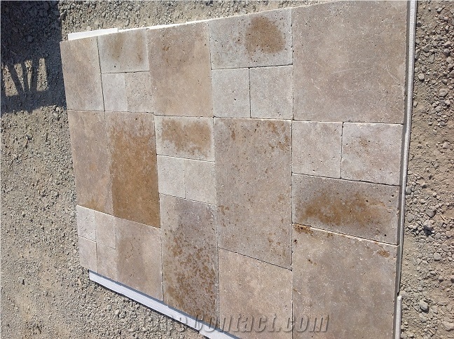 Walnut Travertine Tiles, Brown Travertine Floor Tiles, Wall Tiles