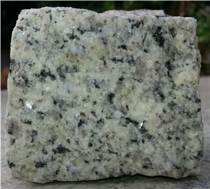 White Granite Cube Stone, Silver White Cube Stone