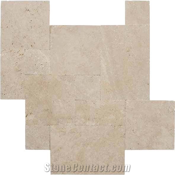 Classic Travertine Pattern, Classic Beige Travertine Tiles