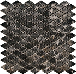 Silver Black Marble Mosaic