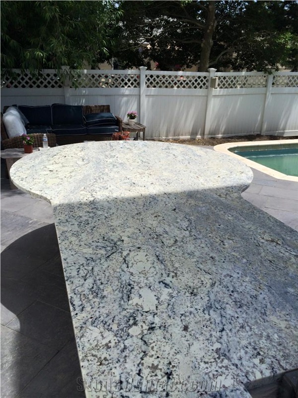 White Ice Granite Kitchen and Outdoor Countertops