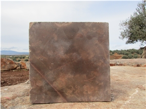 Roman Marble Block, Tunisia Brown Marble
