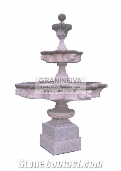 Cinza Pinhel Granite Fountain, Grey Granite Fountains
