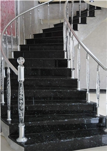 Emerald Pearl Granite Stairs, Black Granite Stairs & Steps