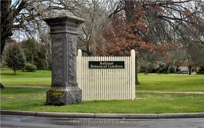 Victorian Bluestone Pillar, Gate Post