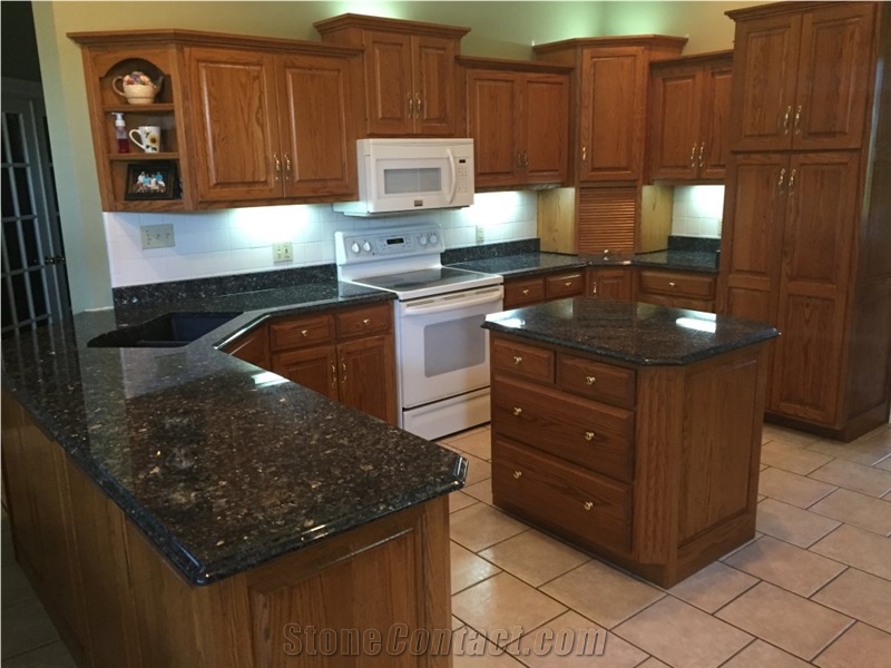 Blue Pearl Granite Kitchen Top with Island Desk Top