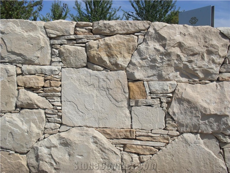 Grampians Sandstone Random Rubble, Dry Wall Stone, Garden Retaining Wall Stones