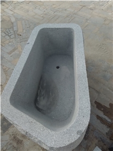 Cinza Pinhel Granite Massif Bath Tubs, Grey Granite Bathtubs