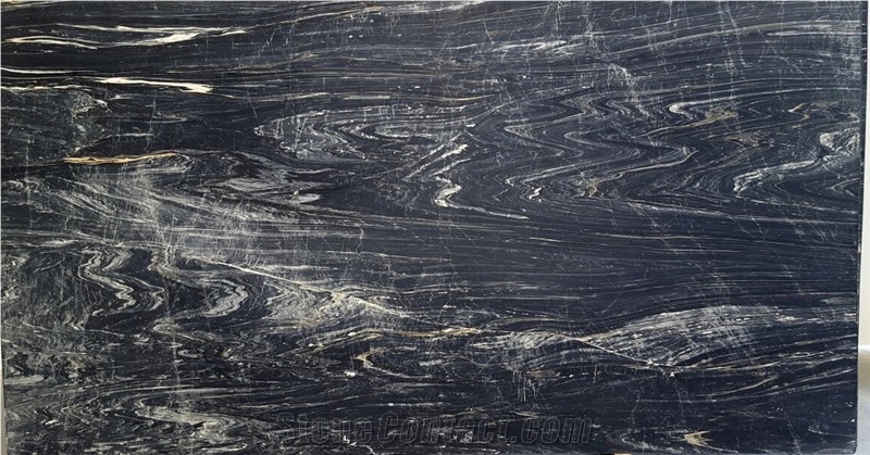 Negro Picasso Marble Slabs, Nero Picasso Marble