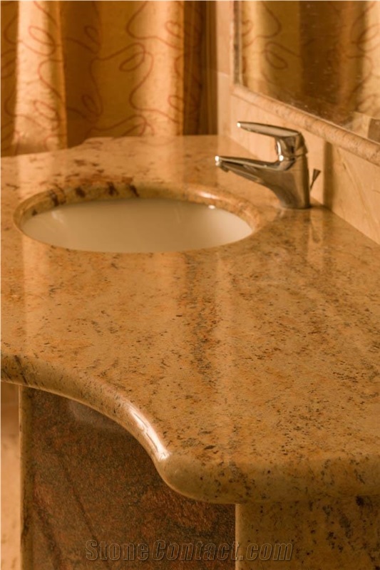 Imperial Gold Granite Bathroom Vanity Top