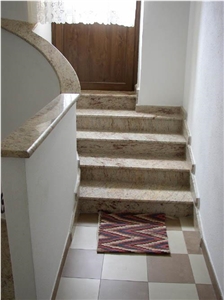 Ivory White Granite Staircase