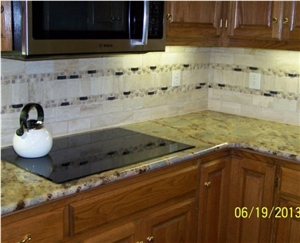 Golden Lapidus Granite Kitchen Countertop, Yellow Granite Vanity Tops Brazil