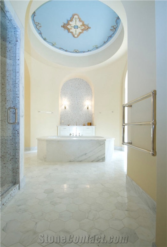 Calacatta Carrara Marble Bathroom Renovation