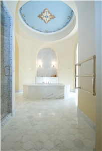 Calacatta Carrara Marble Bathroom Renovation
