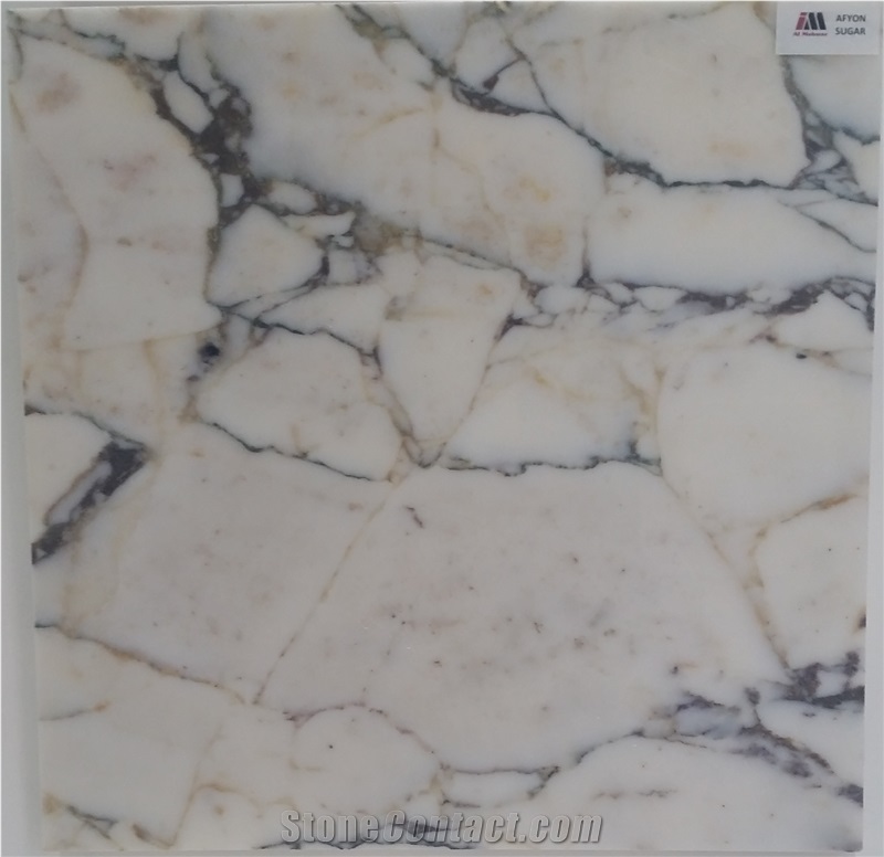 Afyun Sugar White Marble Tiles & Slabs, Polished Marble Floor Tiles, Wall Tiles