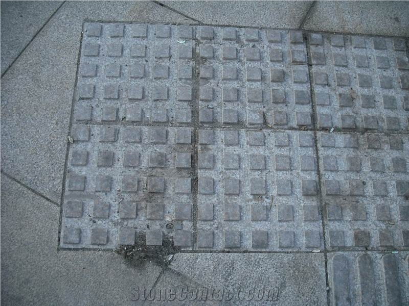 China G603 Grey Granite Walkway Pavers, Blind Paving Stone, Landscaping Stones Floor Covering Paving Sets, Exterior Stepping Pavements Pattern, Outdoor Groove Panels, Driveway Paving Stone