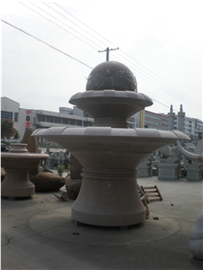 China G623 Granite Garden Water Features, Exterior Landscaping Stones Rolling Sphere Fountains, Outdoor Sculptured Round Ball Fountain, Polished Floating Ball Fountains with Stone Base