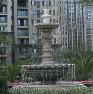 China G682 Granite Garden Water Features, Exterior Landscaping Stones Rolling Sphere Fountains, Outdoor Sculptured Fountain, Polished Floating Ball Fountains with Stone Base