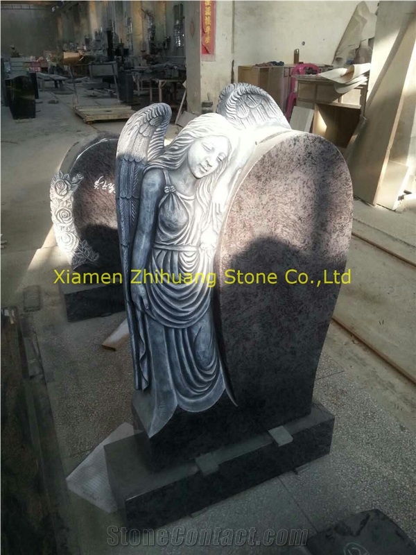 Butterfly Blue Granite Polished Monument & Tombstone