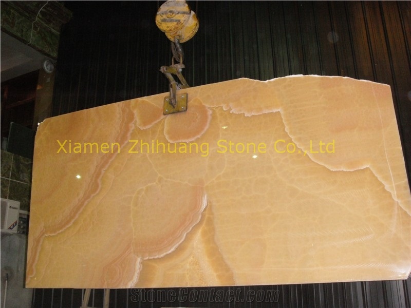 Golden Onyx Finished Slabs & Tiles, China Yellow Onyx