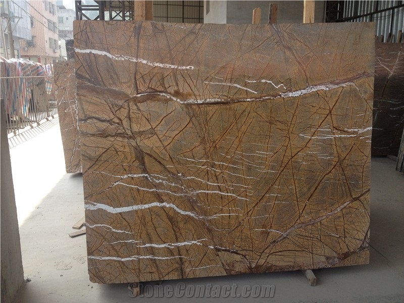 Rain Forest Brown Marble Polished Slabs & Tiles, Rain Forest Brown Marble Granite Tiles
