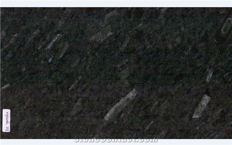 Ice Sparkle Granite Tiles Slabs Black Polished Granite Floor Tiles
