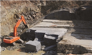 Regal Black Granite Quarry Blocks India