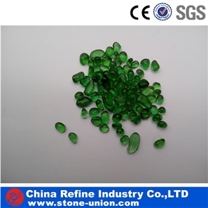 1-3mm Glass Pebbles and Cobbles , Green Glass Pebble Mosaic for Swimming Pool,Pebble Stone Blue Glass Gravel,Crushed Glass Chippings, Crushed Glass