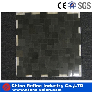 Black and Grey Honed Basalt Mosaic Floor Tile , Popular Black Basalt Wall Tile,Grey Basalt Stone Mosaics,Floor Mosaic,Wall Mosaic