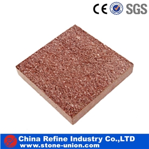 Bush Hammered Red Porphyry Cube Stone & Paver,Red Porphyry Granite Paving Stone ,Red Porphyrite Granite Paver,Red Porphyrite Granite Cube Stone