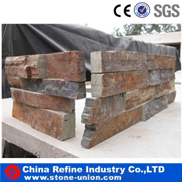 China Natural Slate Stone Wall Panel Corner Stone,Stacked Stone Veneer,Stone Wall Cladding,Stone Wall Decoration