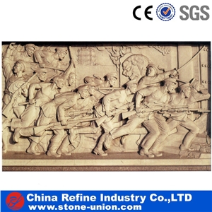 China Yellow Limestone Humen Beings Relief Carving , Yellow Wall Relief Sculpture,Engraving Ideas,Relief Design,Beige Limestone Relief & Etching, Wall Reliefs, China Limestone Reliefs