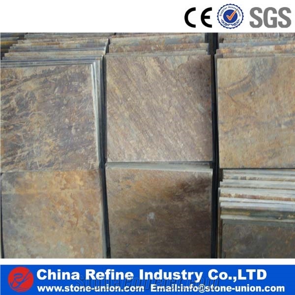 Chinese Rusty Slate Flooring Tiles,,Multicolor Slate Patio Stones,Natural Paving Stone,Rusty Slate Wall Tiles,Slate Pavers,Multicolor Slate Floor