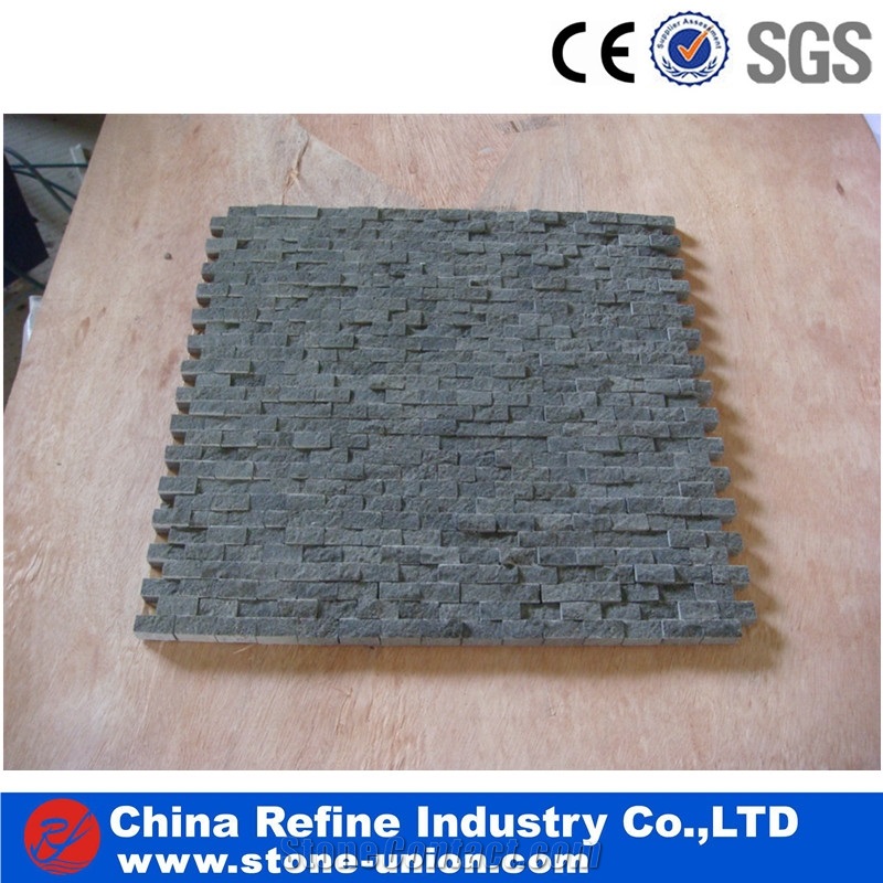 Competitive Price Of Honed Black Basalt Wall Tile , Interior Basalt Wall Panel , Basalt Mosaic Wall Cladding , Basalt Tiles