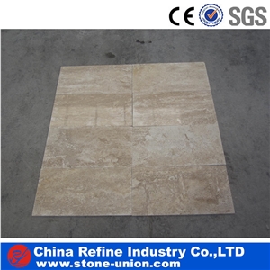 Cream White Travertine Tile for Skirting , Shower Tray,China White Travertine China White Travertine,Travertine Stone Flooring