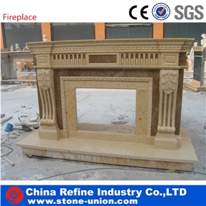 Fireplace Design for Interior Decoration , White Fireplace Sculpture,Handcarved Fireplace Mantel,Fireplace Hearth