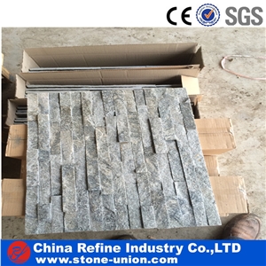Grey Slate Culture Stone from China , Natrual Grey Slate Wall Cladding,Split Surface Natural Slate