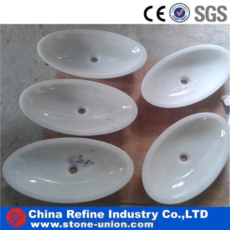 Guangxi White Oval Marble Basin for Sale, White Marble Sinks Exporter,Vessel Sinks,Bathroom Sinks,Hotel Basins,Round Basins,Round Sinks