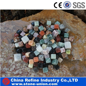Hunan White Marble Wine Chilling Rocks ,Whiskey Rock ,Soapstone Icecube , Wine Stone,Best Whisky Cooler Whiskey Sipping Stones for Drinking