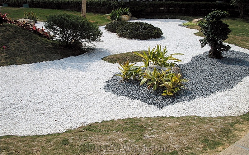 22 kg  White Spar stones for Gravel Landscape Pebble Driveway Garden Stones 