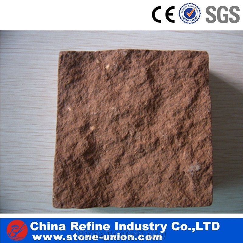 Natural Shandong Red Sandstone Slabs & Tiles, China Red Sandstone,Floor Covering Tiles, Walling Tiles