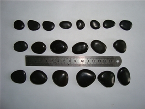 Polished Black Pebble and Pebble Stone, River Stone, Natural Pebbles,River Stone,Flat River Pebbles,Pebble Walkway