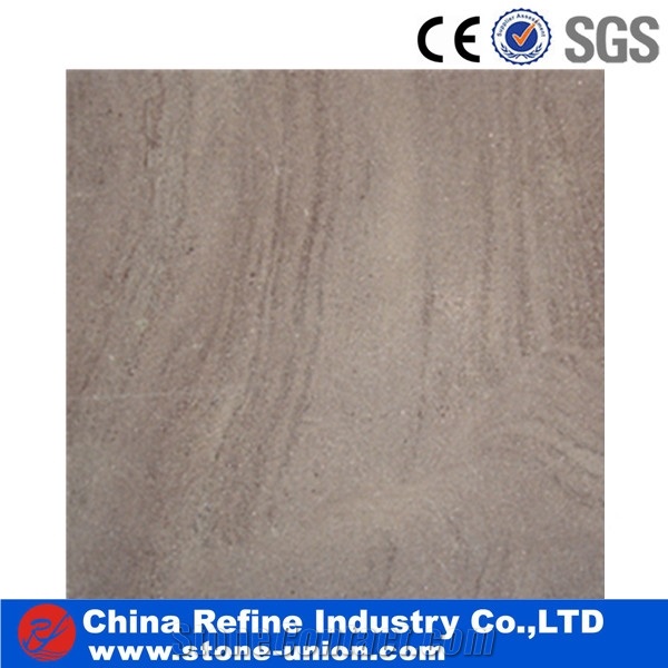 Purple Reticulate Sandstone Slabs & Tiles, China Brown Sandstone,Chocolate Sandstone,Dark Tan Sandstone