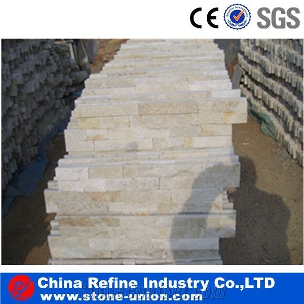 Quartz Wall Panels Cheap Culture Stone for Wall Cladding,Stacked Stone Veneer, Quartz Ledge Stone