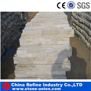 Quartz Wall Panels Cheap Culture Stone for Wall Cladding,Stacked Stone Veneer, Quartz Ledge Stone