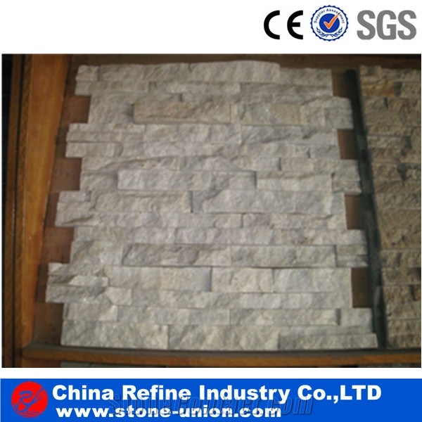Quartz Wall Panels Cheap Culture Stone for Wall Cladding,Stacked Stone Veneer, Quartz Ledge Stone